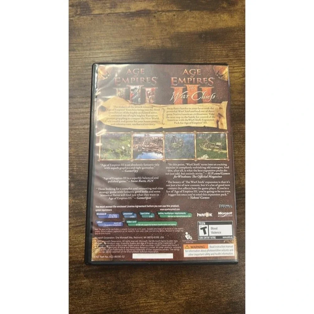 Age of Empires III Gold Edition PC Windows RTS Game with War Chiefs Expansion